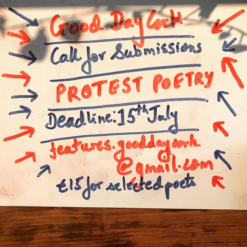 GoodDayCork_ProtestPoetry_CallForSubmissions_2022