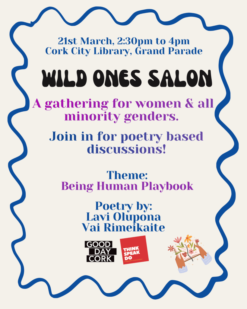Wild Ones Salon March 2026 Being Human Playbook world poetry day